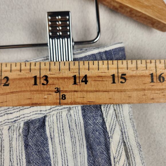 Rails “Emmie” Striped Linen/Rayon Pants Women’s Medium Blue Cream Pockets Casual - Picture 11 of 15